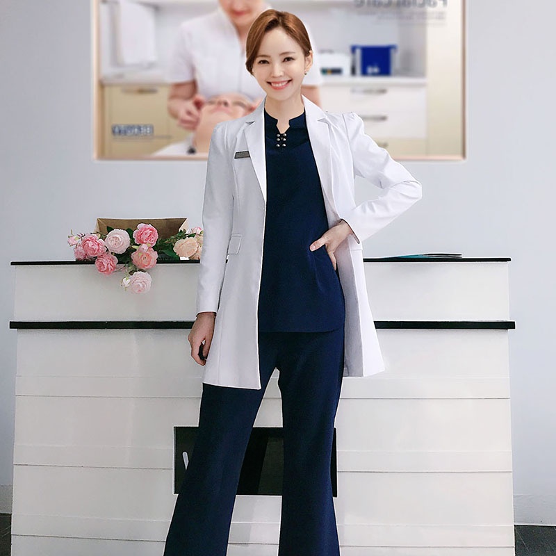 معطف مختبر أبيض بأكمام طويلة،  - مراجعة Medical Lab Years وسعره