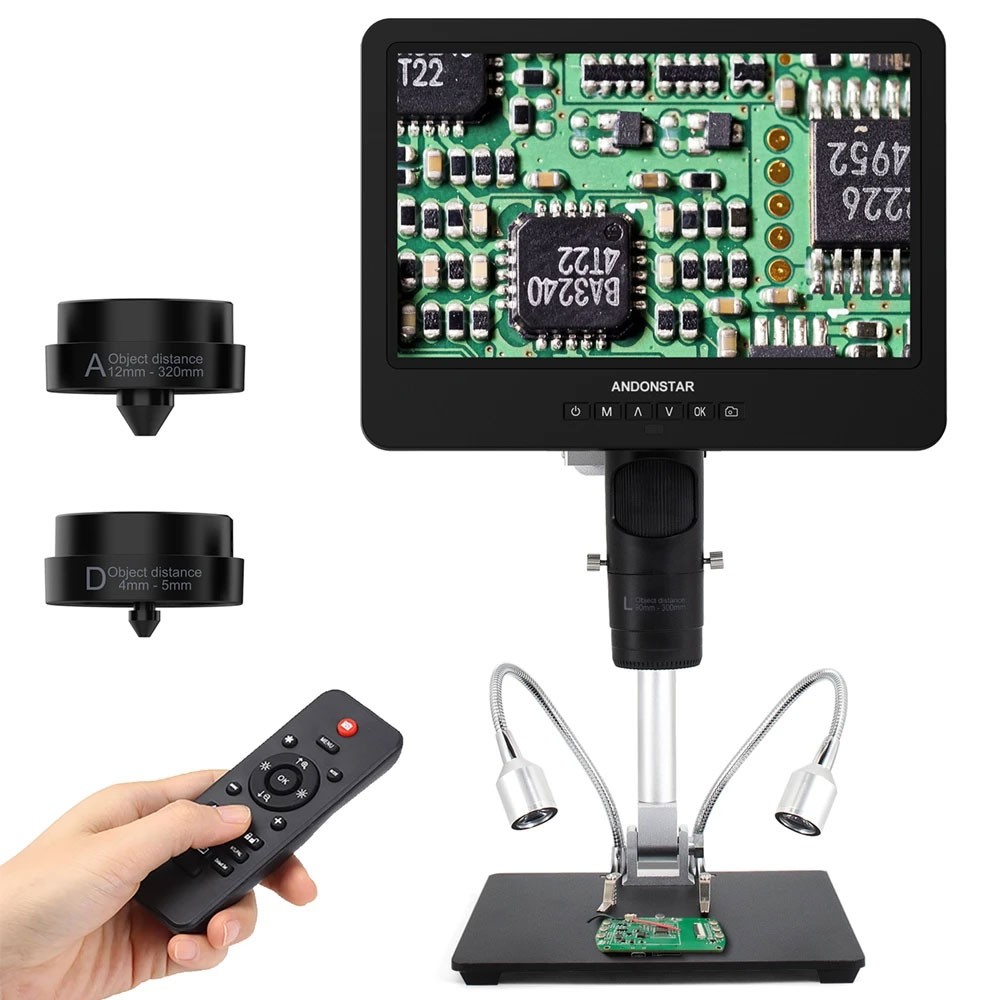 مجهر رقمي ثلاثي العدسات GOOD A - مراجعة Digital Microscope وسعره