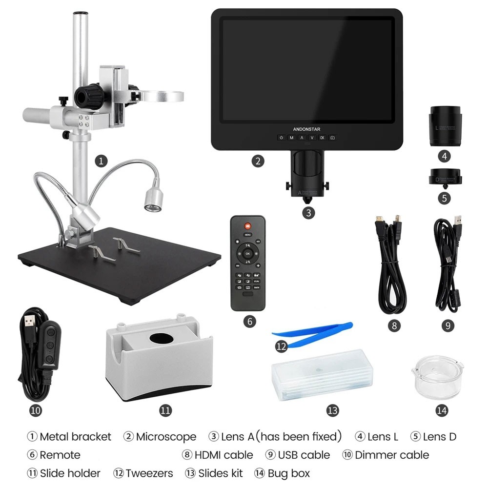 مجهر رقمي ثلاثي العدسات GOOD A - مراجعة Digital Microscope وسعره