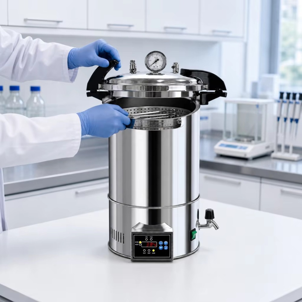 جهاز تعقيم بالبخار رقمي سعة 24 - مراجعة Medical Lab وسعره
