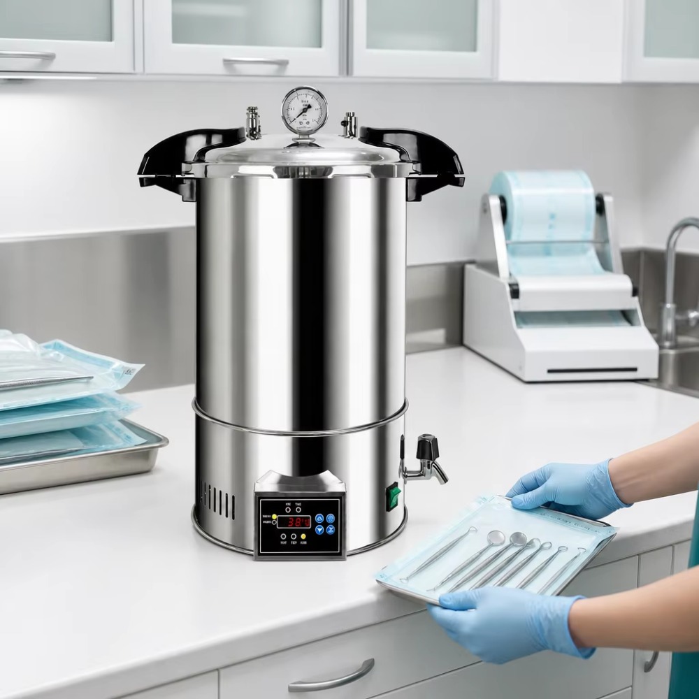 جهاز تعقيم بالبخار رقمي سعة 24 - مراجعة Medical Lab وسعره