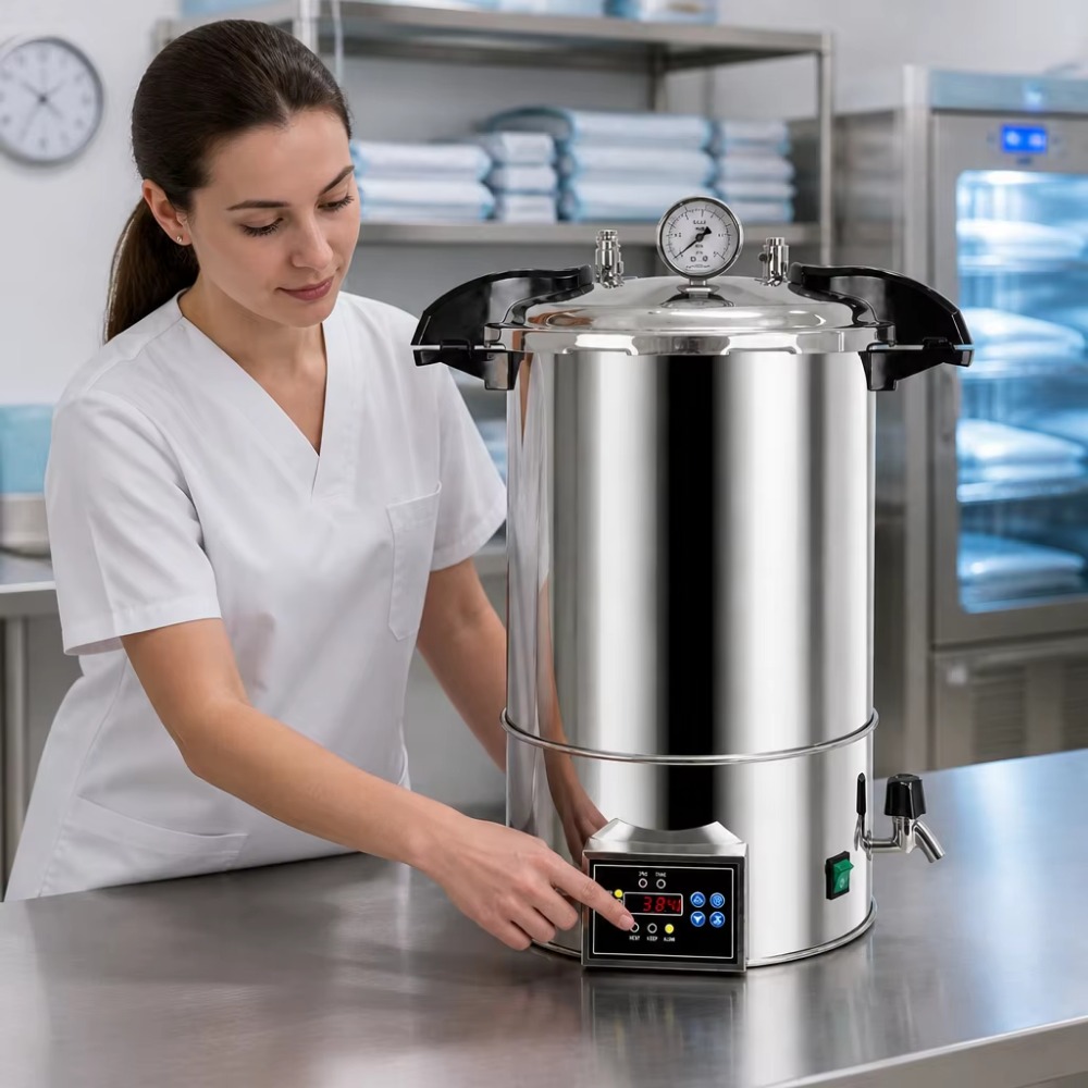 جهاز تعقيم بالبخار رقمي سعة 24 - مراجعة Medical Lab وسعره